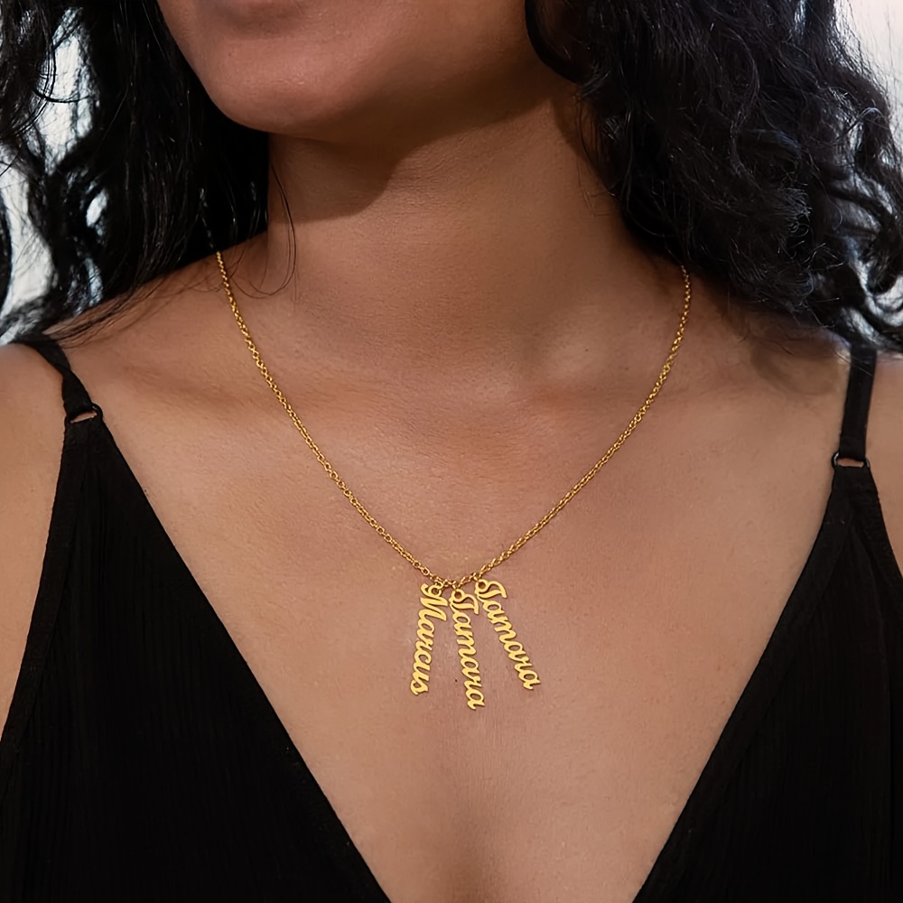 Women's Fashionable 18K Gold Plated Custom Necklace